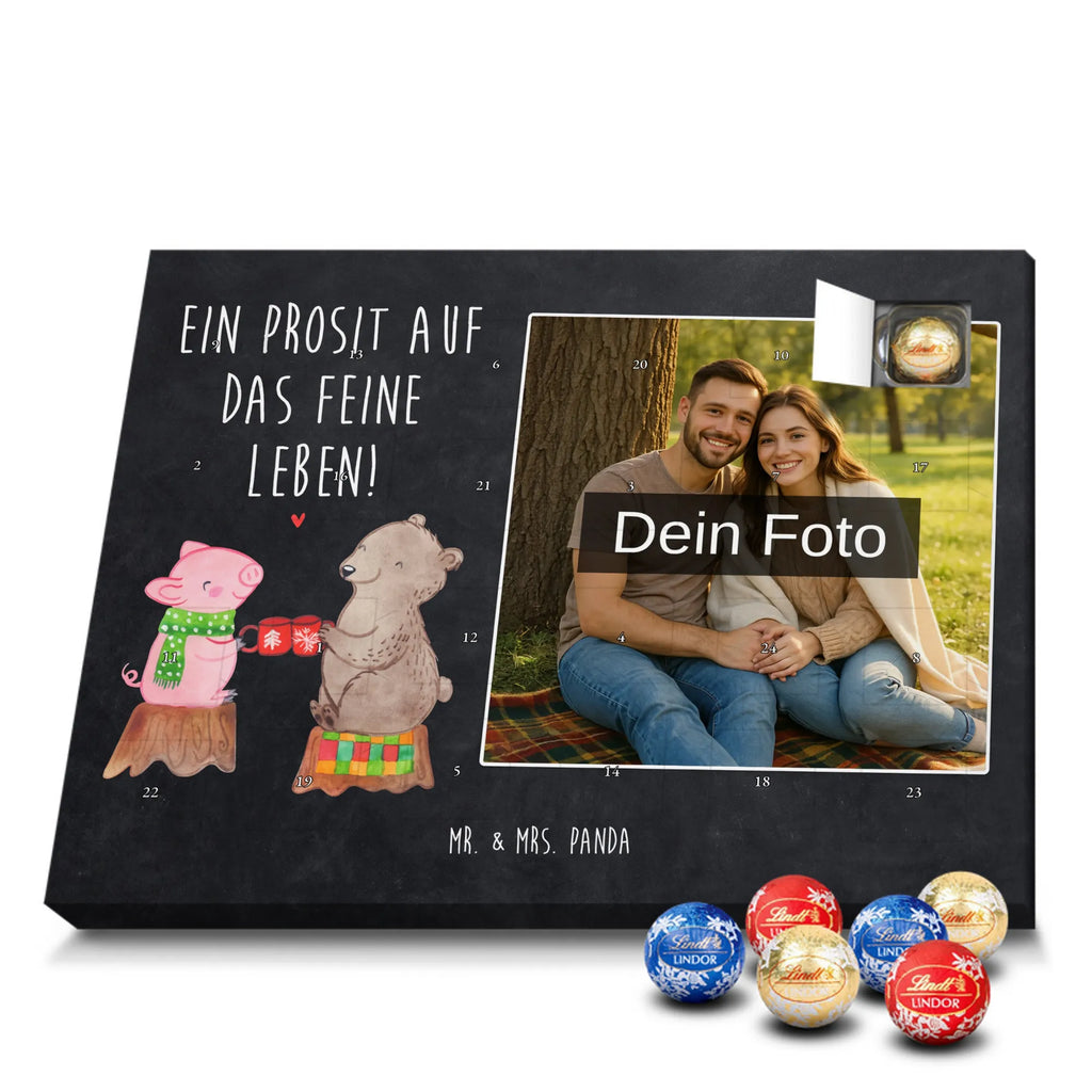 Personalisierter Schoko Foto Adventskalender Glühschwein Sause Personalisierter Schoko Foto Adventskalender, Winter, Wintermotiv, Advent, Nikolaus, Weihnachten, Weihnachtsdeko, Heiligabend, Alles Gute, Prost, Schwein, Weihnachtszeit, Bär