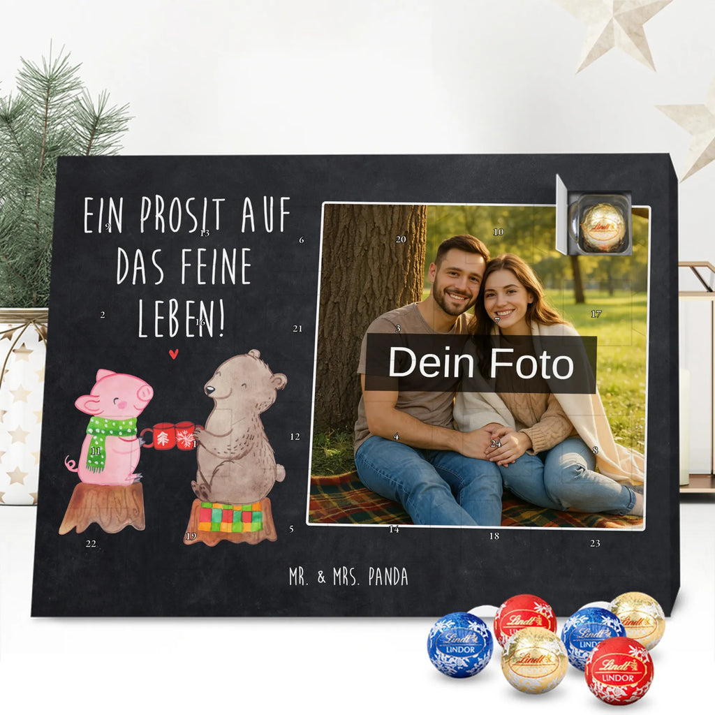 Personalisierter Schoko Foto Adventskalender Glühschwein Sause Personalisierter Schoko Foto Adventskalender, Winter, Wintermotiv, Advent, Nikolaus, Weihnachten, Weihnachtsdeko, Heiligabend, Alles Gute, Prost, Schwein, Weihnachtszeit, Bär