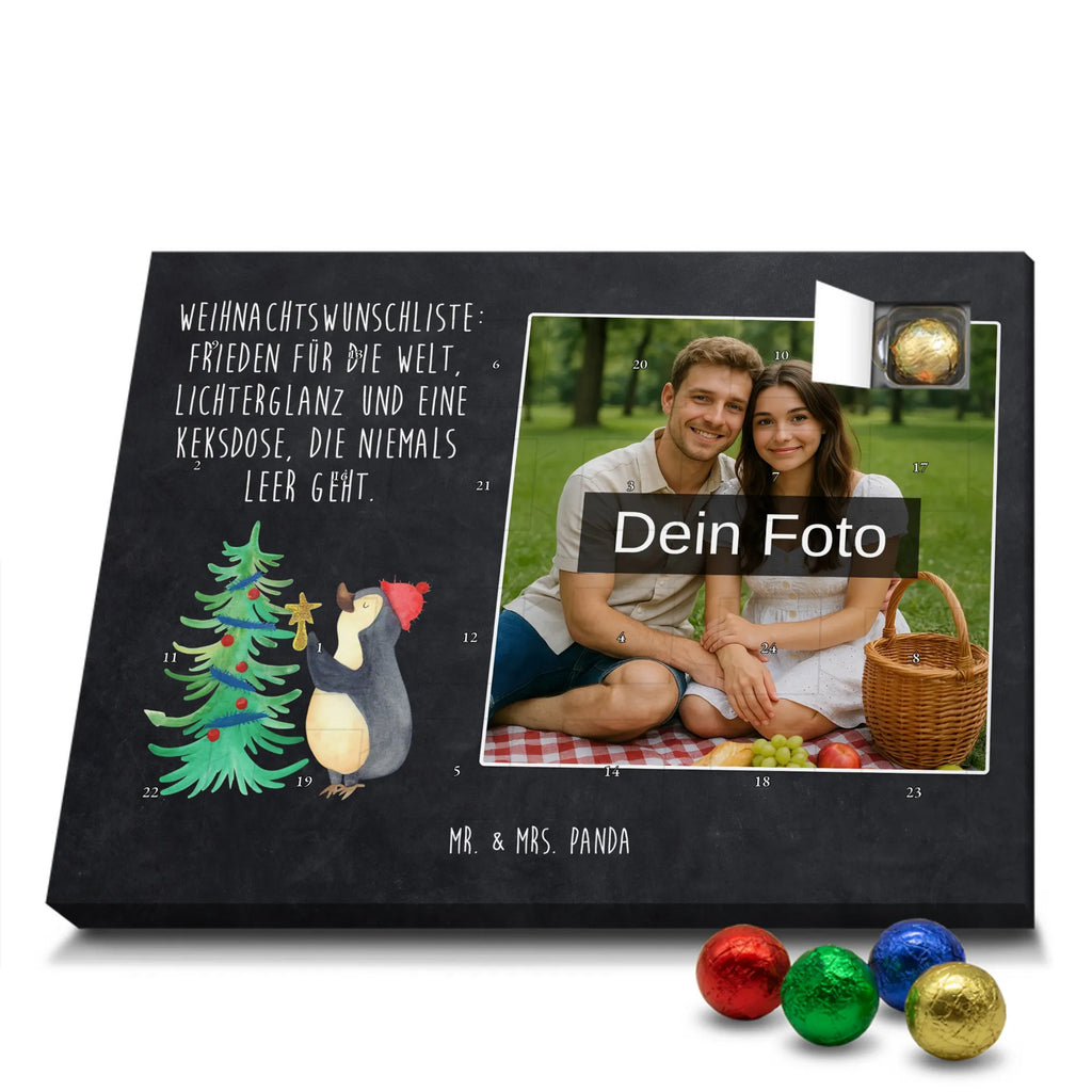 Personalisierter Schoko Foto Adventskalender Pinguin Weihnachtsbaum Personalisierter Schoko Foto Adventskalender, Weihnachtsdeko, Heiligabend, Weihnachten, Advent, Wintermotiv, Nikolaus, Winter, Pinguin