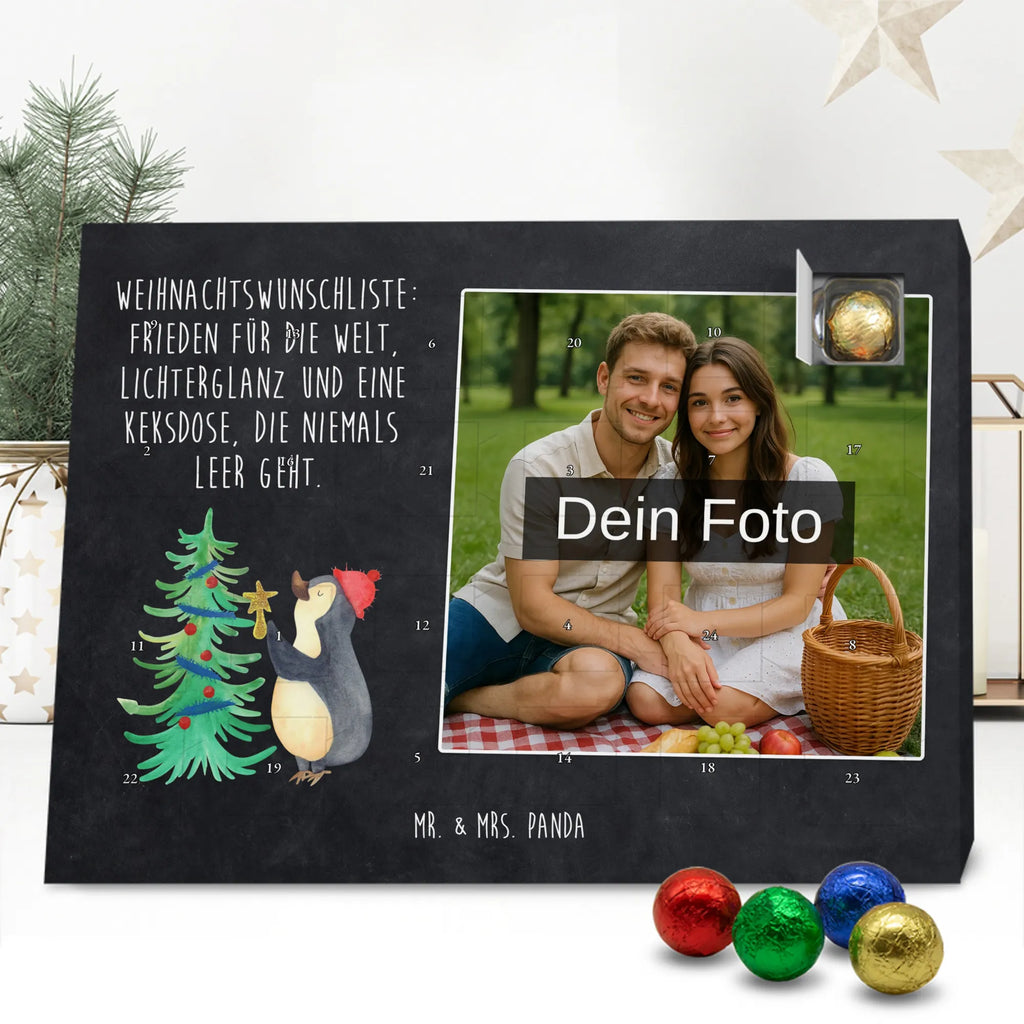 Personalisierter Schoko Foto Adventskalender Pinguin Weihnachtsbaum Personalisierter Schoko Foto Adventskalender, Weihnachtsdeko, Heiligabend, Weihnachten, Advent, Wintermotiv, Nikolaus, Winter, Pinguin