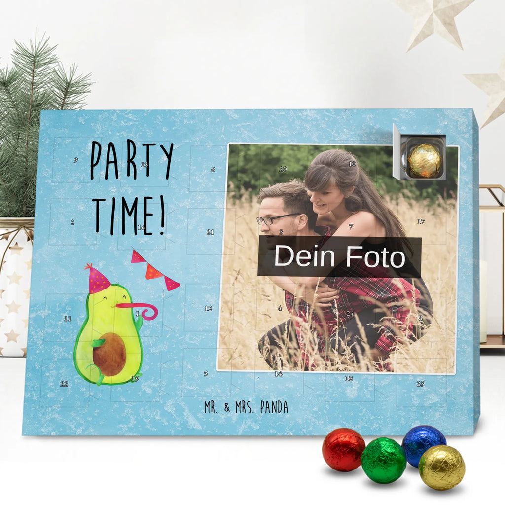Personalisierter Schoko Foto Adventskalender Avocado Party Zeit Personalisierter Schoko Foto Adventskalender, Gesund, Veggie, Avocado, Vegan