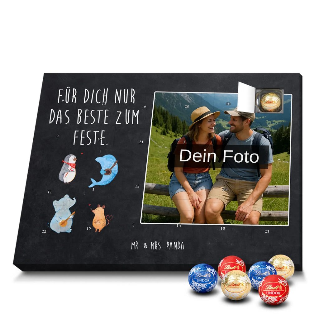 Personalisierter Schoko Foto Adventskalender Big Band Personalisierter Schoko Foto Adventskalender, Gute Laune, Lustige Sprüche, Tiere, Tiermotive, Maus, Musikanten, Elefant, Gitarre, Triangel, Hund, Delfin, Musik, Band, Pinguin