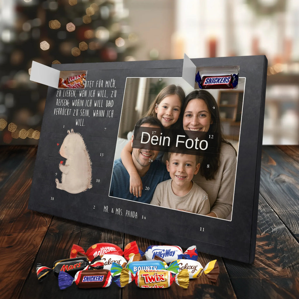 Personalisierter Schoko Foto Adventskalender Bär Marienkäfer Personalisierter Schoko Foto Adventskalender, Teddybär, Teddy, Bär, Freiheit, Liebe, Das Leben Ist schön, Motivation, Marienkäfer