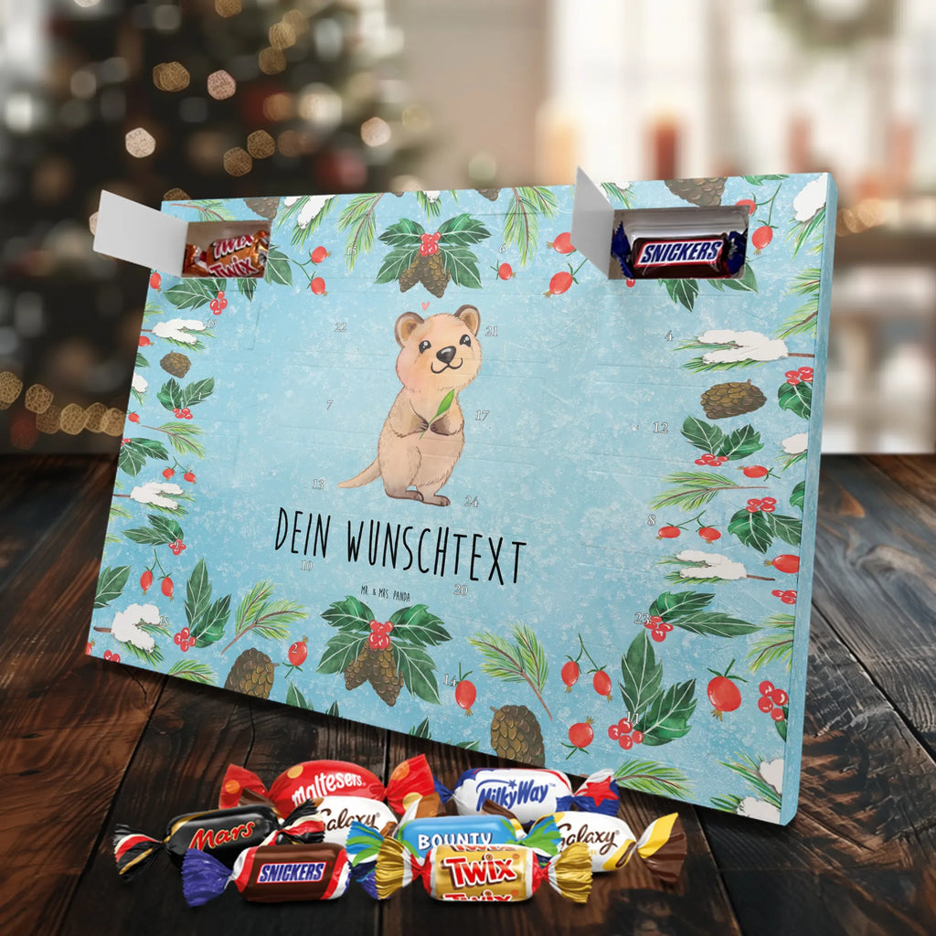 Adventskalender mit Namen Quokka Happy Personalisierter Adventskalender, Adventskalender mit Namen, Tiere, Tiermotive, Lustige Sprüche, Gute Laune, Quokka, Verschieben, Aufschieberitis, Dinge Erledigen, Niedliches Tier, Lustiger Spruch
