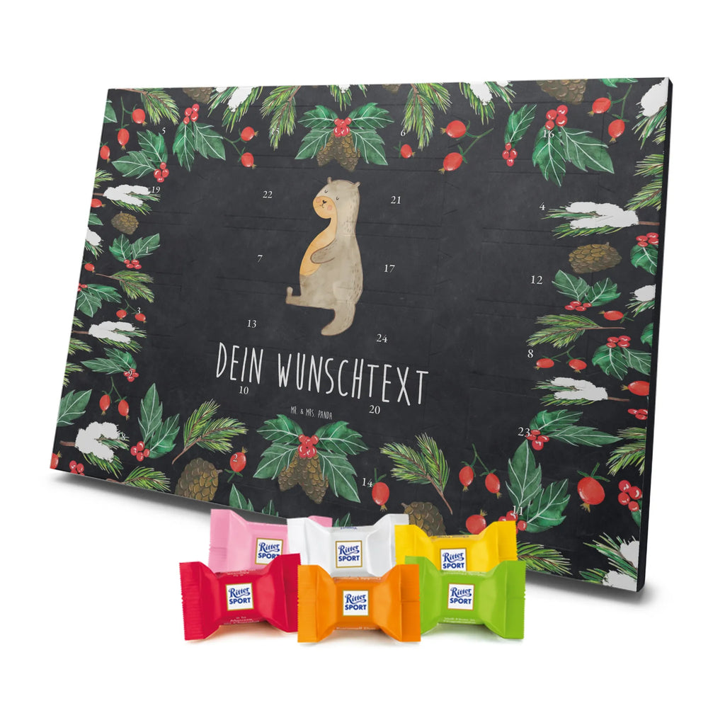Adventskalender mit Namen Otter Bauch Adventskalender mit Namen, Personalisierter Adventskalender, Fischotter, Seeotter, Otter, Otter Seeotter See Otter