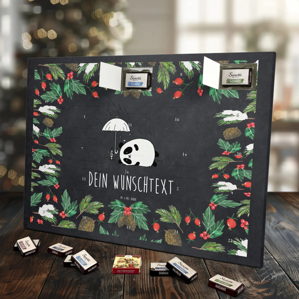 Adventskalender mit Namen Panda Freundschaft Adventskalender mit Namen, Personalisierter Adventskalender