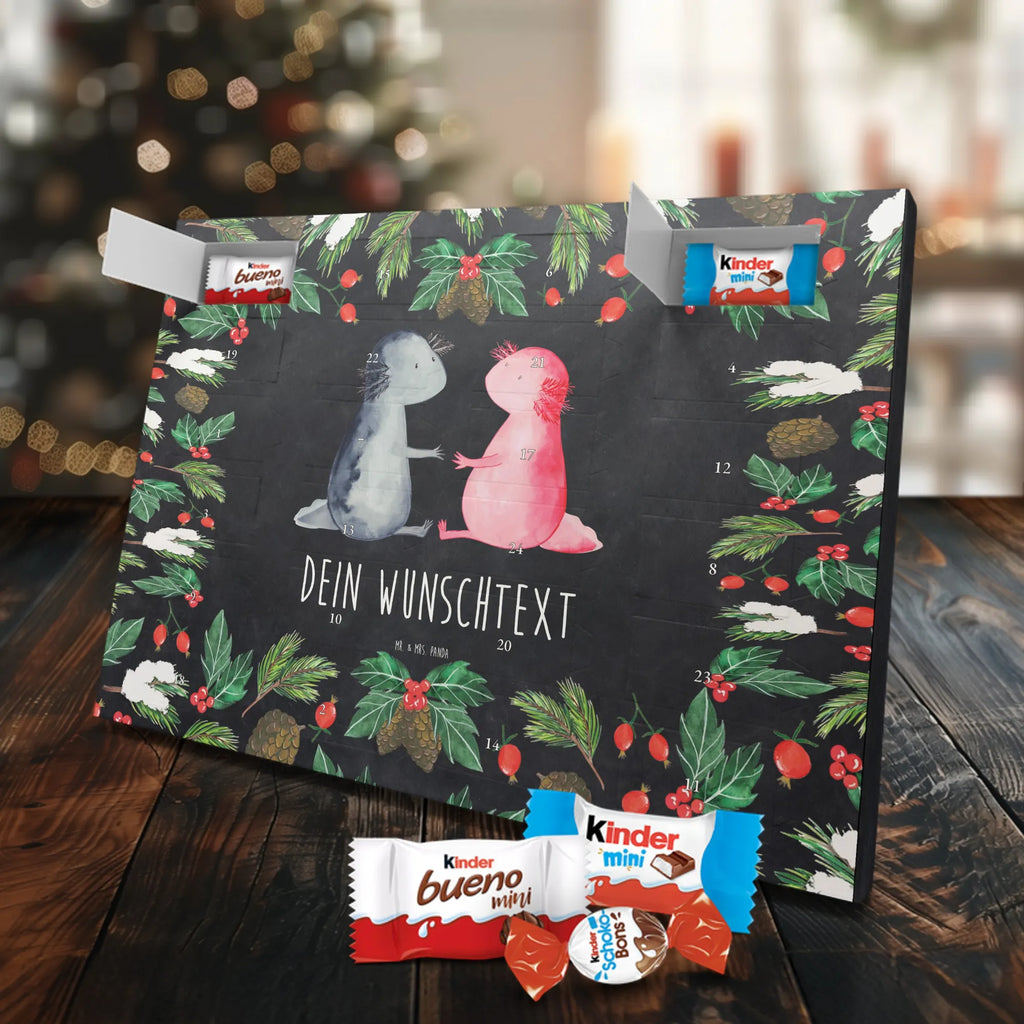  Axolotl miłość Personalisierter Adventskalender, Adventskalender mit Namen, Molch, Axolotl, Lurche, Lurch, Schwanzlurch, Liebe, Axolot, Valentinstag, Verlobter, Ehemann, Jahrestag, Liebesbeweis, Freund, Große Liebe