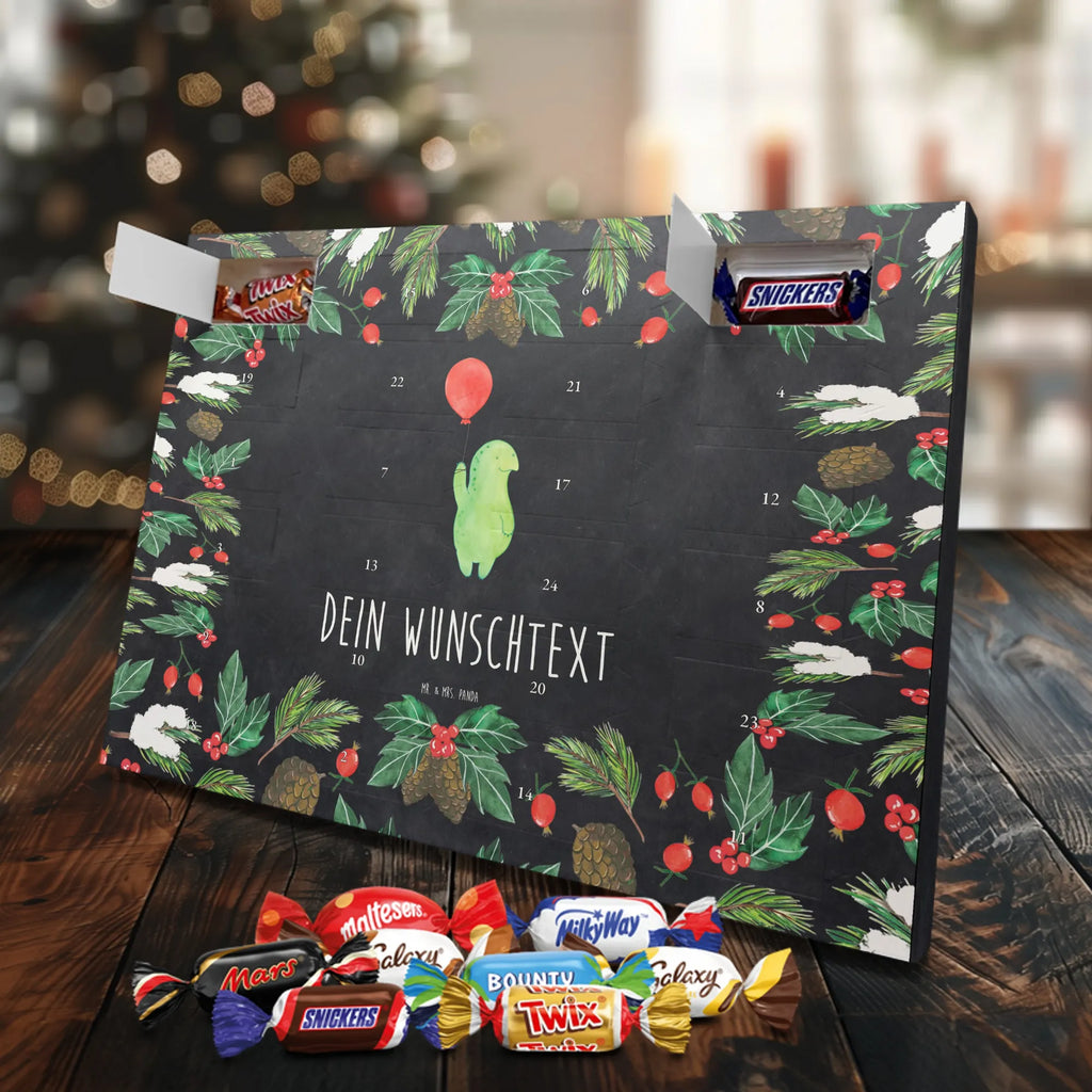 Adventskalender mit Namen Schildkröte Luftballon Adventskalender mit Namen, Personalisierter Adventskalender, Schildkröte, Motivationsspruch, Mutausbruch, Motivation, Schildkröten