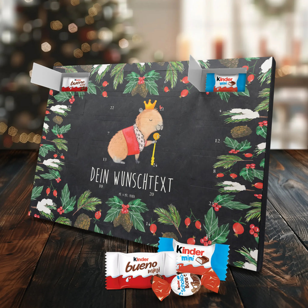 Adventskalender mit Namen Capybara König Adventskalender mit Namen, Personalisierter Adventskalender, Tiere, Tiermotive, Lustige Sprüche, Gute Laune, König, Capybara