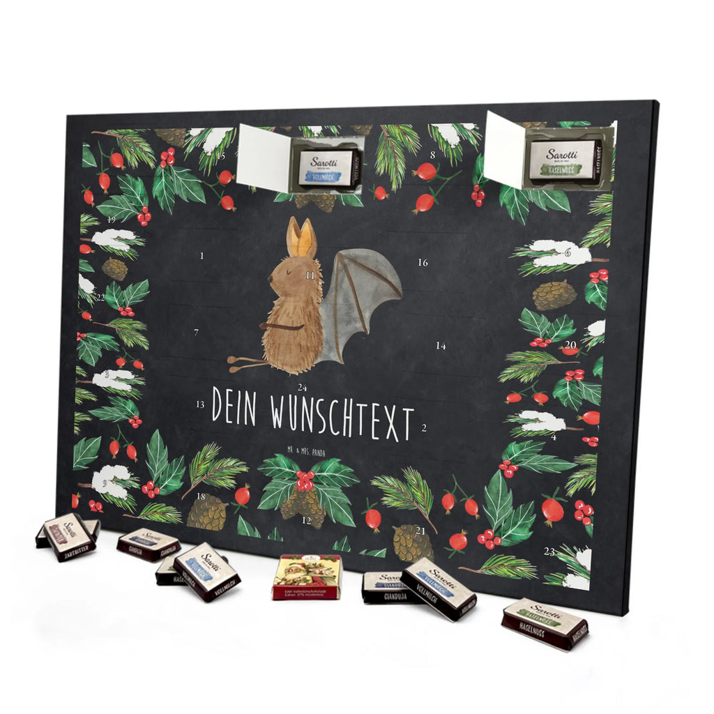 Personalisierter Schoko Adventskalender Fledermaus Sitzen Adventskalender mit Namen, Personalisierter Adventskalender, Tiere, Tiermotive, Lustige Sprüche, Gute Laune, Fledermäuse, Entspannen, Fledermaus, Motivation