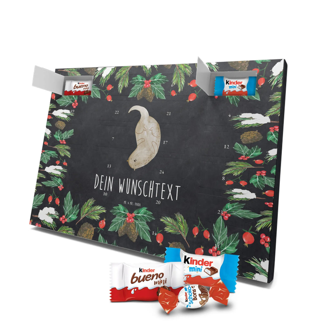 Personalisierter Schoko Adventskalender Otter Kopfüber Personalisierter Adventskalender, Adventskalender mit Namen, Fischotter, Seeotter, Otter, Otter Seeotter See Otter