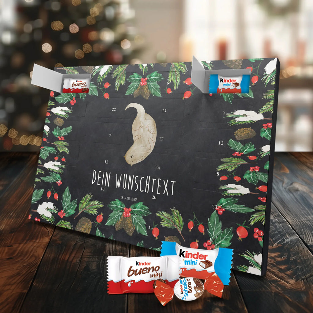 Personalisierter Schoko Adventskalender Otter Kopfüber Personalisierter Adventskalender, Adventskalender mit Namen, Fischotter, Seeotter, Otter, Otter Seeotter See Otter