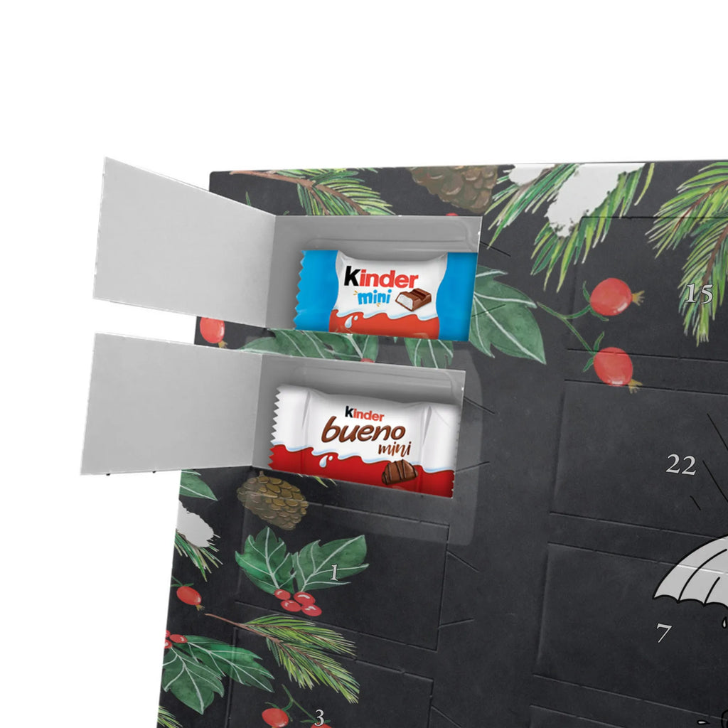  Panda Przyjaźń Adventskalender mit Namen, Personalisierter Adventskalender