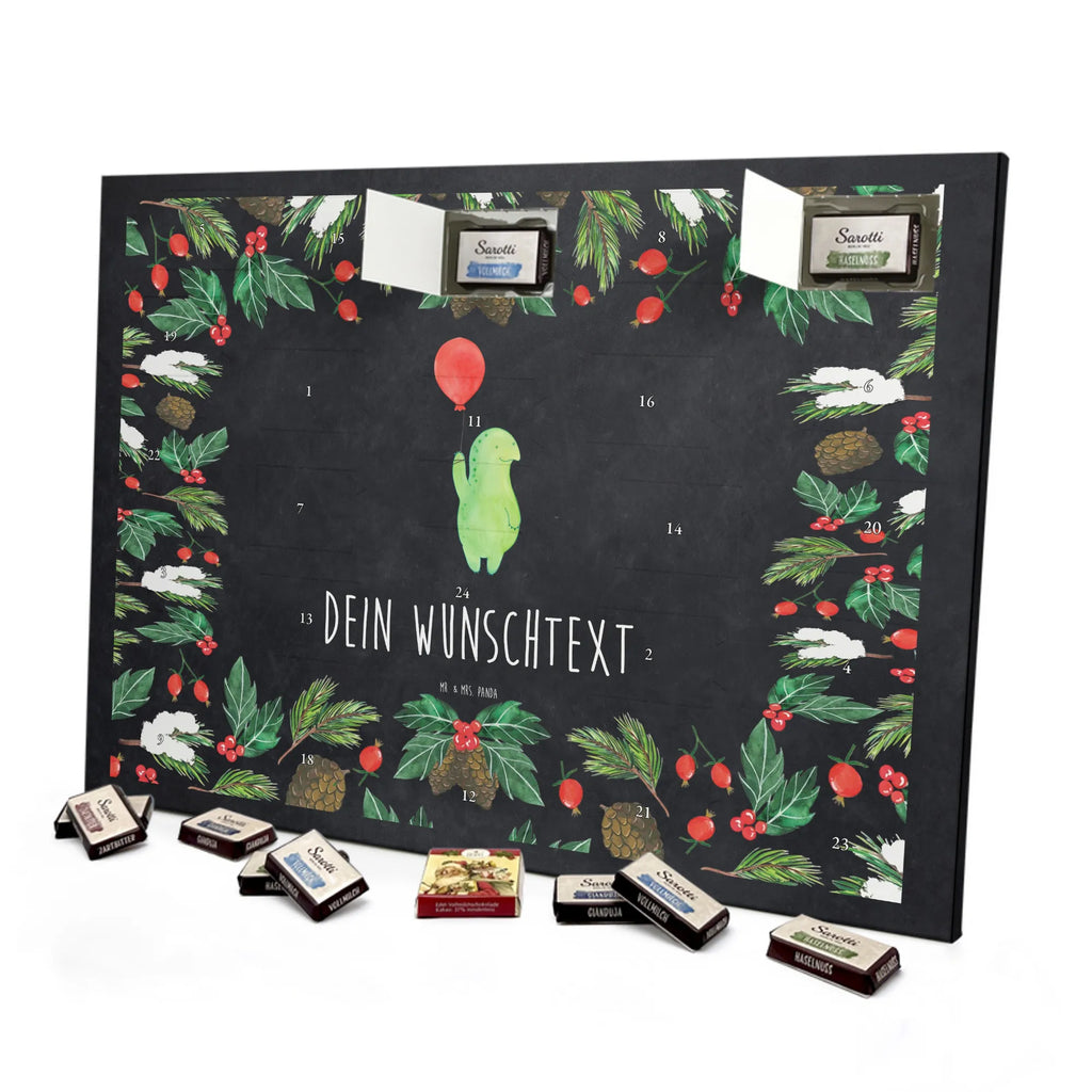 Adventskalender mit Namen Schildkröte Luftballon Adventskalender mit Namen, Personalisierter Adventskalender, Schildkröte, Motivationsspruch, Mutausbruch, Motivation, Schildkröten