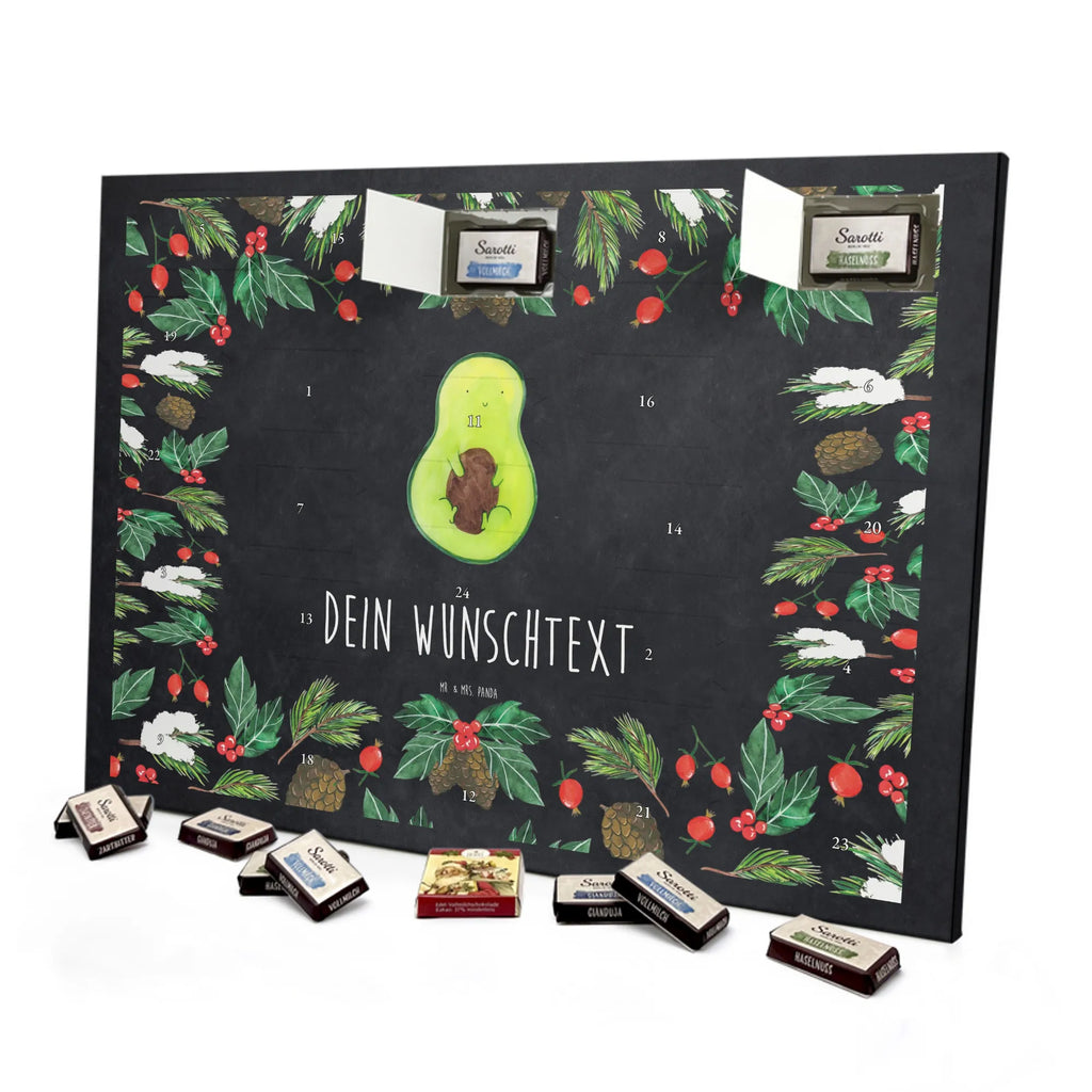 Adventskalender mit Namen Avocado Kern Adventskalender mit Namen, Personalisierter Adventskalender, Vegan, Gesund, Avocado, Veggie, Pflanze, Avocadokern, Spruch Leben, Avokado, Kern