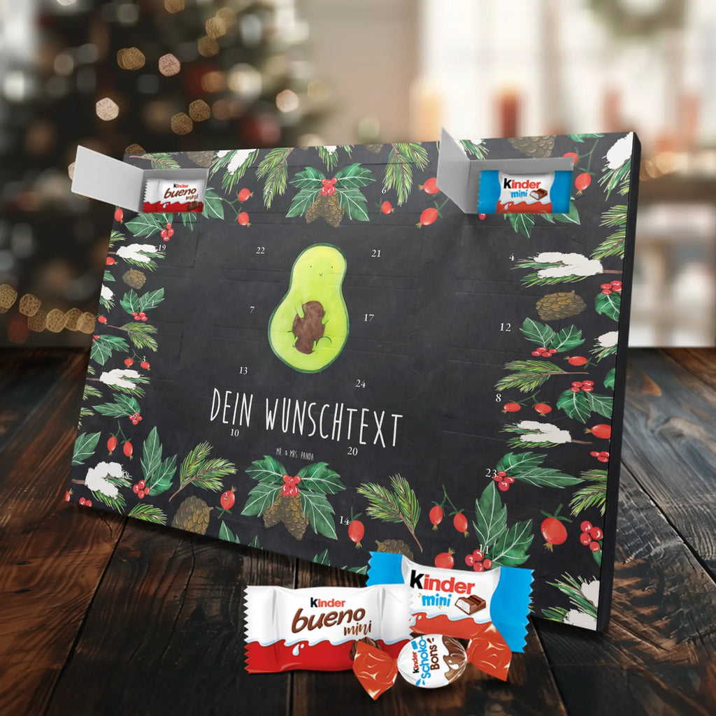 Adventskalender mit Namen Avocado Kern Adventskalender mit Namen, Personalisierter Adventskalender, Vegan, Gesund, Avocado, Veggie, Pflanze, Avocadokern, Spruch Leben, Avokado, Kern