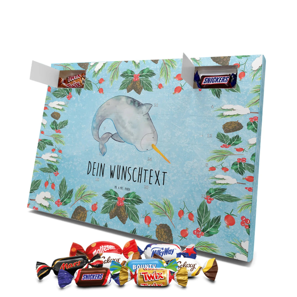 Personalisierter Schoko Adventskalender Narwal Adventskalender mit Namen, Personalisierter Adventskalender, Urlaub, Meerestiere, Meer, Hausfrau, Narwal, Kinderzimmer, Putzen, Junggesellin, Aufräumen, Wal