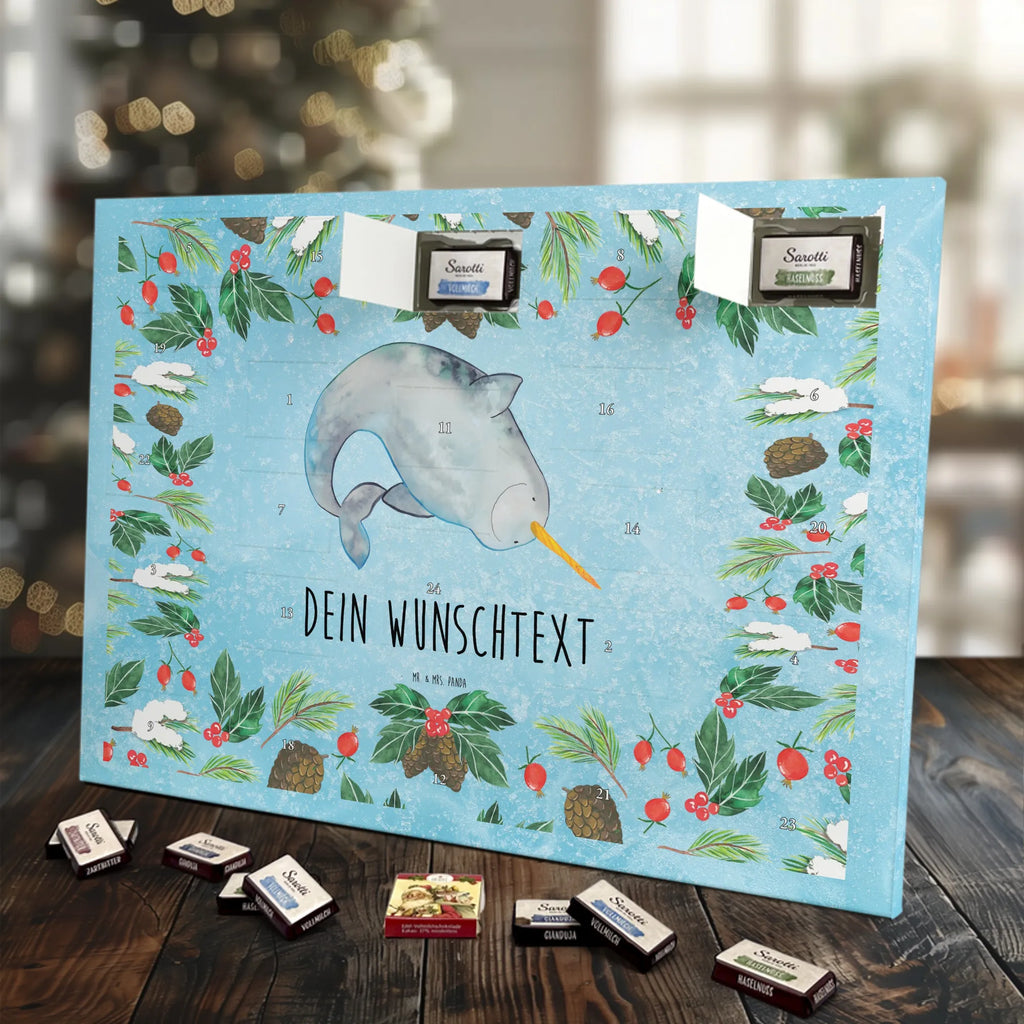 Personalisierter Schoko Adventskalender Narwal Adventskalender mit Namen, Personalisierter Adventskalender, Urlaub, Meerestiere, Meer, Hausfrau, Narwal, Kinderzimmer, Putzen, Junggesellin, Aufräumen, Wal