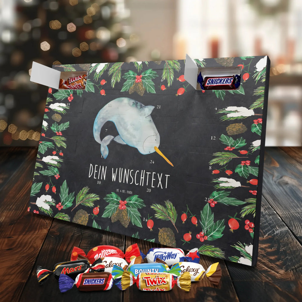 Personalisierter Schoko Adventskalender Narwal Adventskalender mit Namen, Personalisierter Adventskalender, Urlaub, Meerestiere, Meer, Hausfrau, Narwal, Kinderzimmer, Putzen, Junggesellin, Aufräumen, Wal