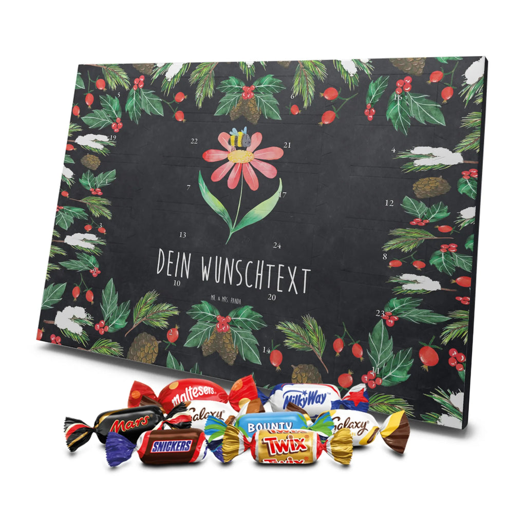 Adventskalender mit Namen Hummel Blume Personalisierter Adventskalender, Adventskalender mit Namen, Tiere, Tiermotive, Lustige Sprüche, Gute Laune, Natur, Blume, Hummel, Flauschig, Wespe, Biene, Hummeln, Feld