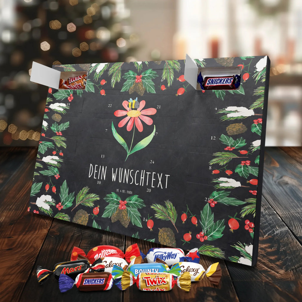 Adventskalender mit Namen Hummel Blume Personalisierter Adventskalender, Adventskalender mit Namen, Tiere, Tiermotive, Lustige Sprüche, Gute Laune, Natur, Blume, Hummel, Flauschig, Wespe, Biene, Hummeln, Feld