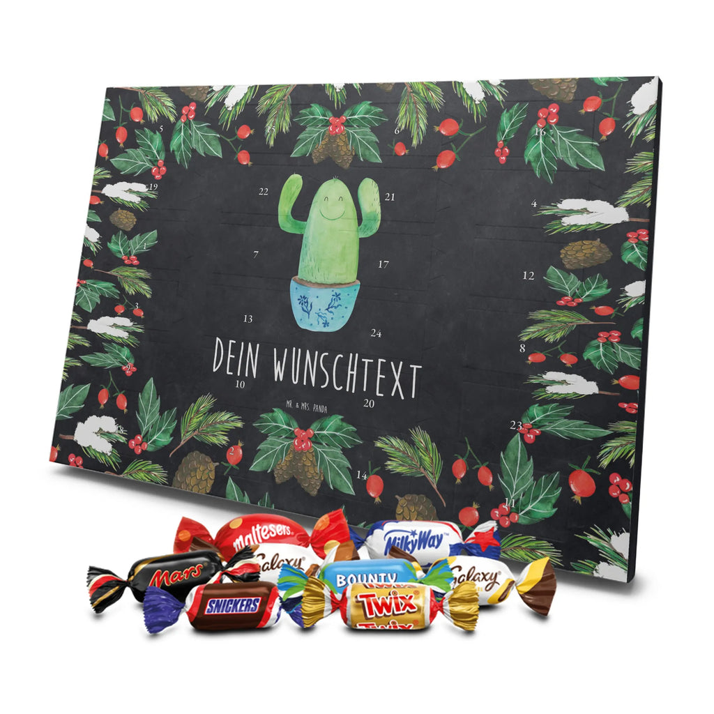 Personalisierter Schoko Adventskalender Kaktus Happy Personalisierter Adventskalender, Adventskalender mit Namen, Kakteen, Kaktus, Motivation, Kindersicherung, Kollegin, Ausbildung, Büroalltag, Freundin, Neustart, Lustig, Mutter, Spruch, Familie, Büro, Kollege