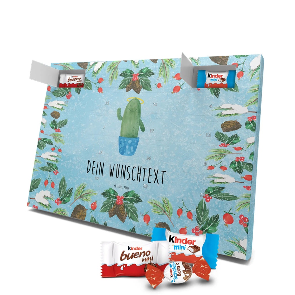 Personalisierter Schoko Adventskalender Kaktus Heilig Personalisierter Adventskalender, Adventskalender mit Namen, Kakteen, Kaktus, Heiligenschein, Familie, Kind, Schwestern, Frech, Schwester, Eltern, Freundin, Bruder, Lustig