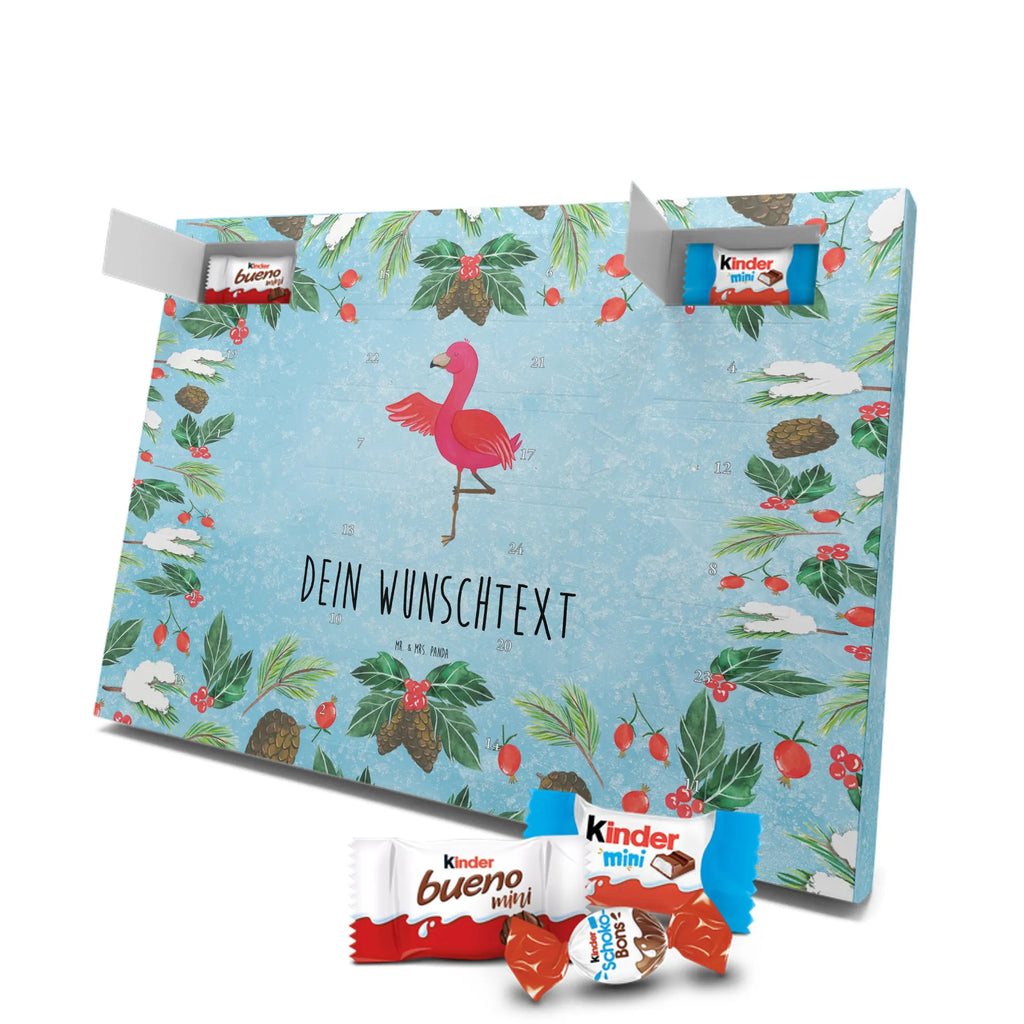 Adventskalender mit Namen Flamingo Yoga Personalisierter Adventskalender, Adventskalender mit Namen, Flamingo, Yoga-Übung, Ärger, Namaste, Achtsamkeit, Entspannung, Aufregen, Yoga, Tiefenentspannung, Vogel