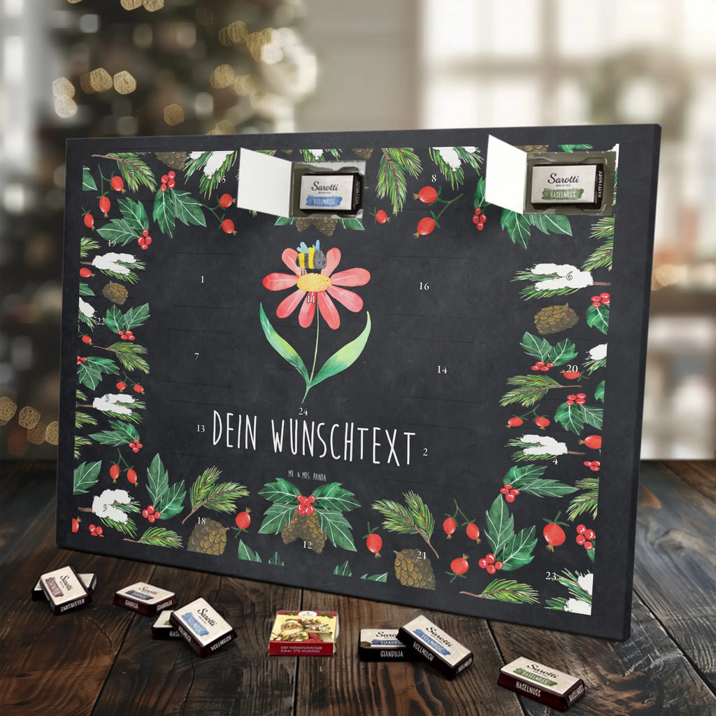 Adventskalender mit Namen Hummel Blume Personalisierter Adventskalender, Adventskalender mit Namen, Tiere, Tiermotive, Lustige Sprüche, Gute Laune, Natur, Blume, Hummel, Flauschig, Wespe, Biene, Hummeln, Feld