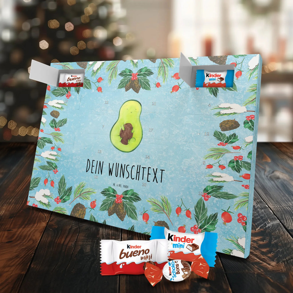 Adventskalender mit Namen Avocado Kern Adventskalender mit Namen, Personalisierter Adventskalender, Vegan, Gesund, Avocado, Veggie, Pflanze, Avocadokern, Spruch Leben, Avokado, Kern