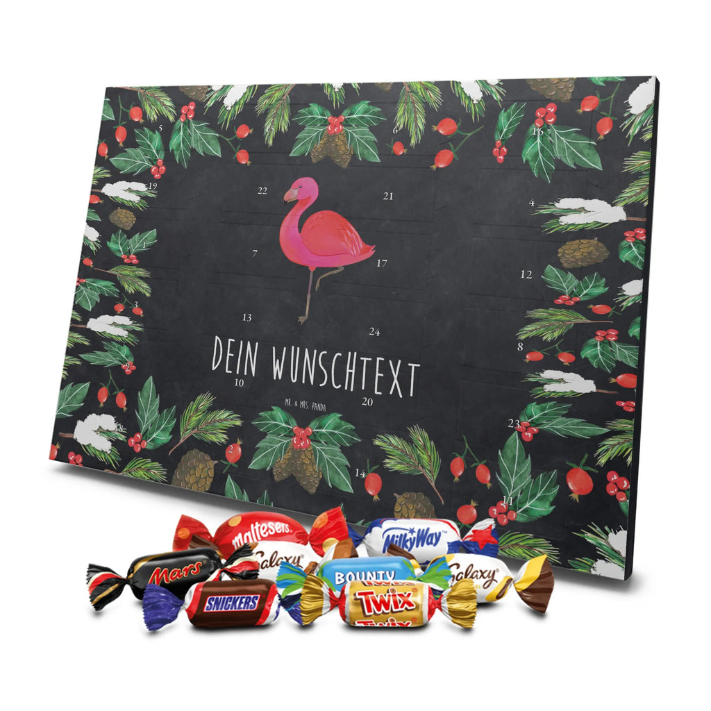 Personalisierter Schoko Adventskalender Flamingo Classic Personalisierter Adventskalender, Adventskalender mit Namen, Flamingo, Stolz, Spruch, Freundin, Außenseiter, für Mich, Geschwister, Tochter, Freundinnen, Selbstliebe, Ich, Einzigartig, Sohn