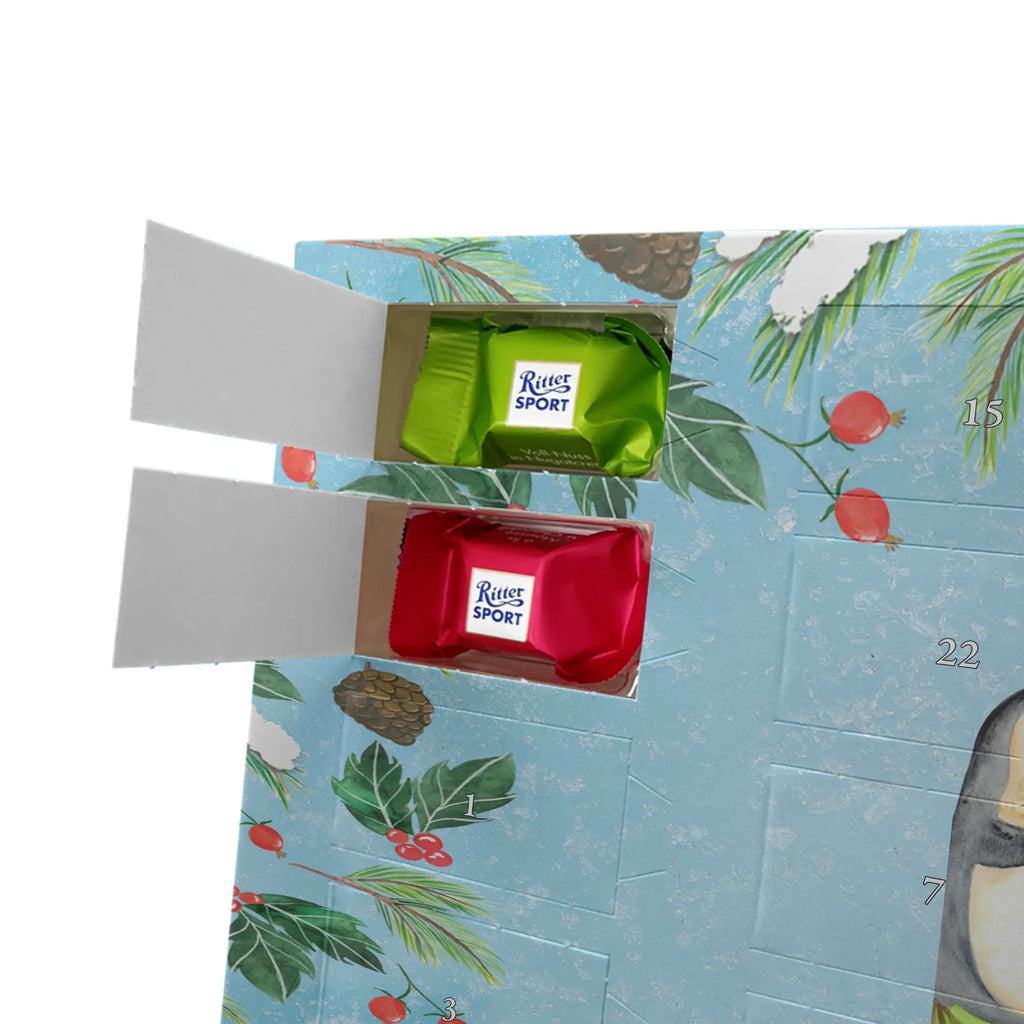 Personalisierter Schoko Adventskalender Pinguin Surfer Personalisierter Adventskalender, Adventskalender mit Namen, Pinguin, Wellen Reiten, Pinguine, Urlaub, Wellen, Surfen, Surfer, Portugal, Hawaii
