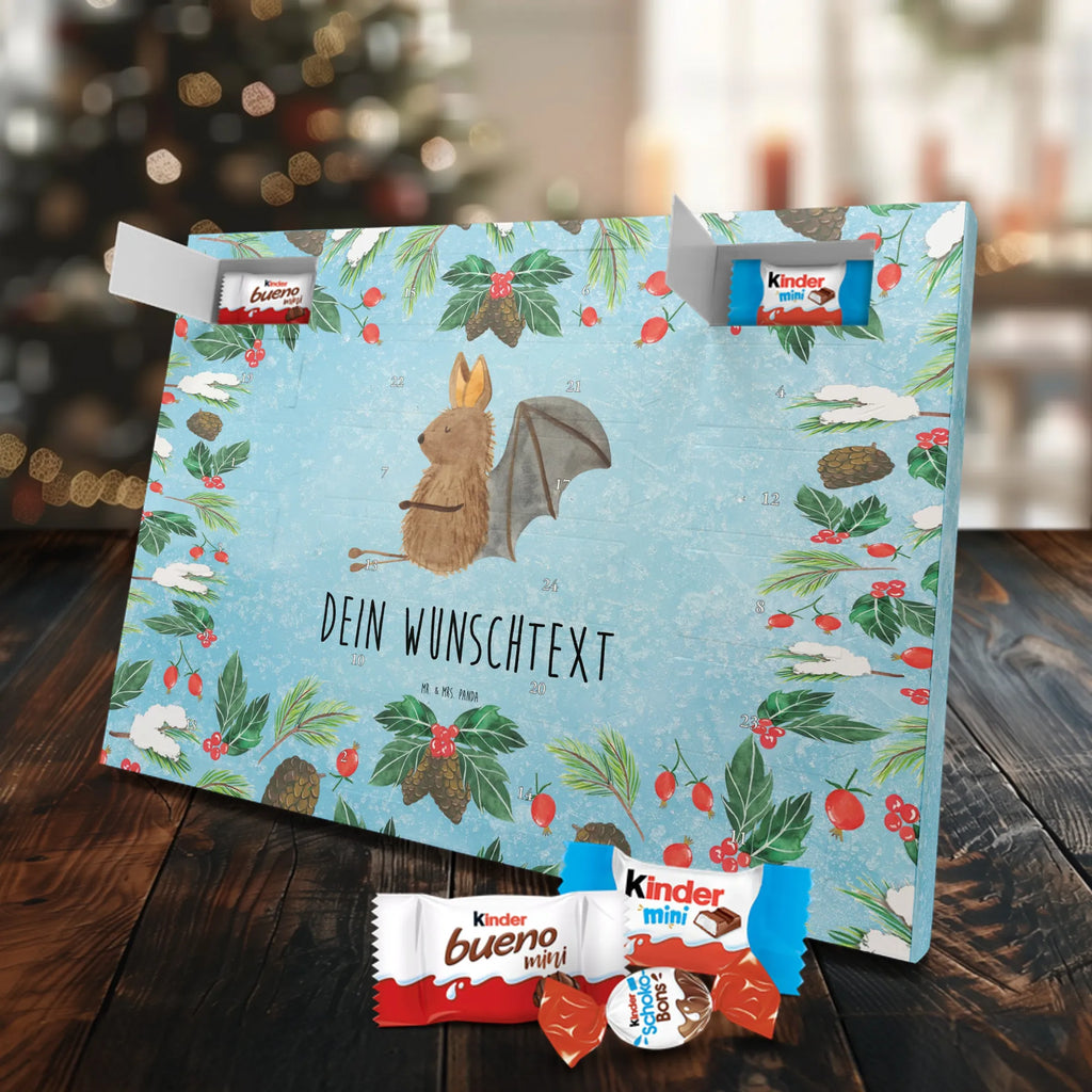 Personalisierter Schoko Adventskalender Fledermaus Sitzen Adventskalender mit Namen, Personalisierter Adventskalender, Tiere, Tiermotive, Lustige Sprüche, Gute Laune, Fledermäuse, Entspannen, Fledermaus, Motivation