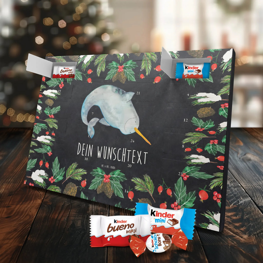 Personalisierter Schoko Adventskalender Narwal Adventskalender mit Namen, Personalisierter Adventskalender, Urlaub, Meerestiere, Meer, Hausfrau, Narwal, Kinderzimmer, Putzen, Junggesellin, Aufräumen, Wal
