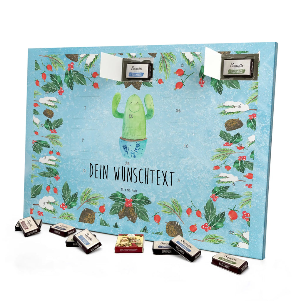 Personalisierter Schoko Adventskalender Kaktus Happy Adventskalender mit Namen, Personalisierter Adventskalender, Kakteen, Kaktus, Ausbildung, Mutter, Kollegin, Kindersicherung, Kollege, Spruch, Freundin, Familie, Neustart, Lustig, Motivation, Büroalltag, Büro