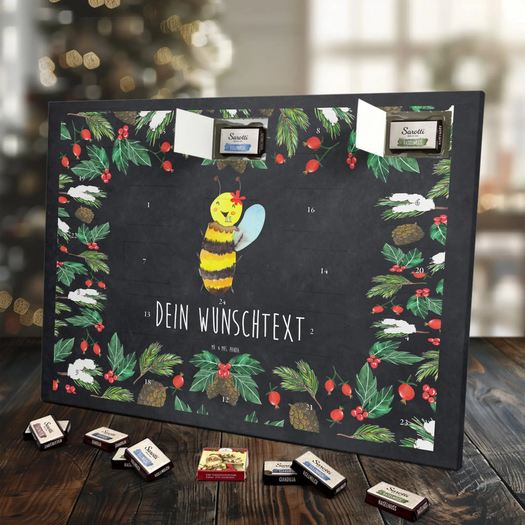 Adventskalender mit Namen Biene Happy Personalisierter Adventskalender, Adventskalender mit Namen, Biene, Hummel, Wespe