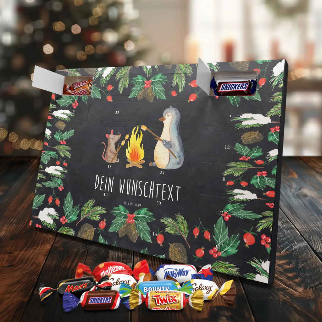 Adventskalender mit Namen Pinguin Lagerfeuer Personalisierter Adventskalender, Adventskalender mit Namen, Pinguin, Lebensspruch, Neustart, Lagerfeuer, Pinguine, Job, Liebe, Grillen, Marshmallows, Feuer, Leben, Arbeit, Motivation, Maus, Büro, Lebensmotivation, Büroalltag