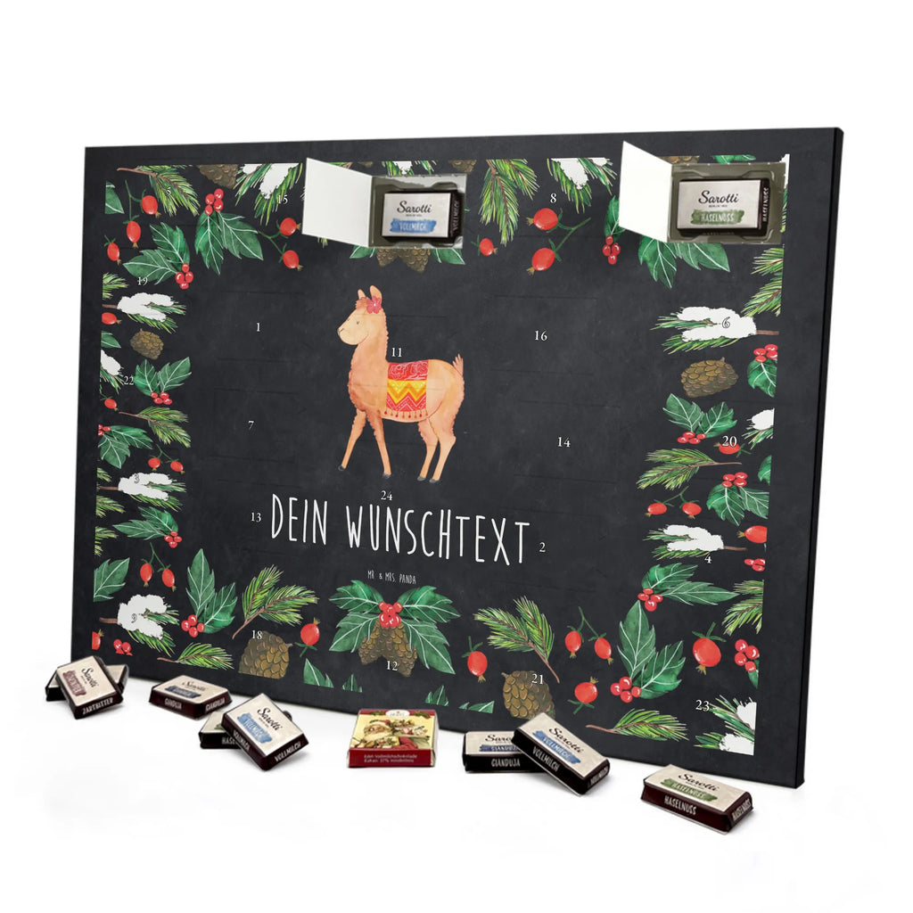 Adventskalender mit Namen Alpaka Stolz Personalisierter Adventskalender, Adventskalender mit Namen, Alpaka, Lama