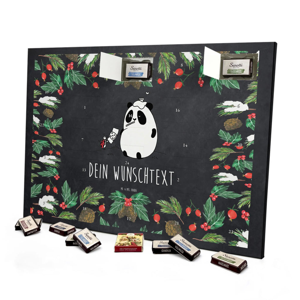  Panda Szybkiego powrotu do zdrowia Personalisierter Adventskalender, Adventskalender mit Namen
