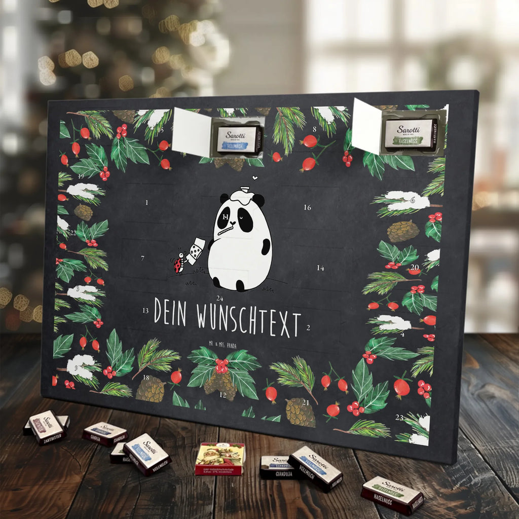  Panda Get well soon Personalisierter Adventskalender, Adventskalender mit Namen