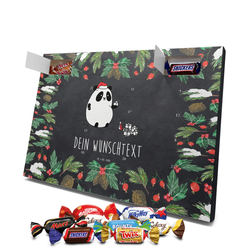  Panda Prezent świąteczny Personalisierter Adventskalender, Adventskalender mit Namen