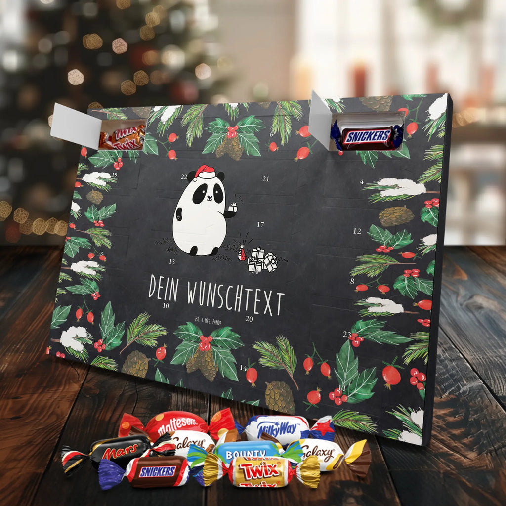  Panda Prezent świąteczny Personalisierter Adventskalender, Adventskalender mit Namen