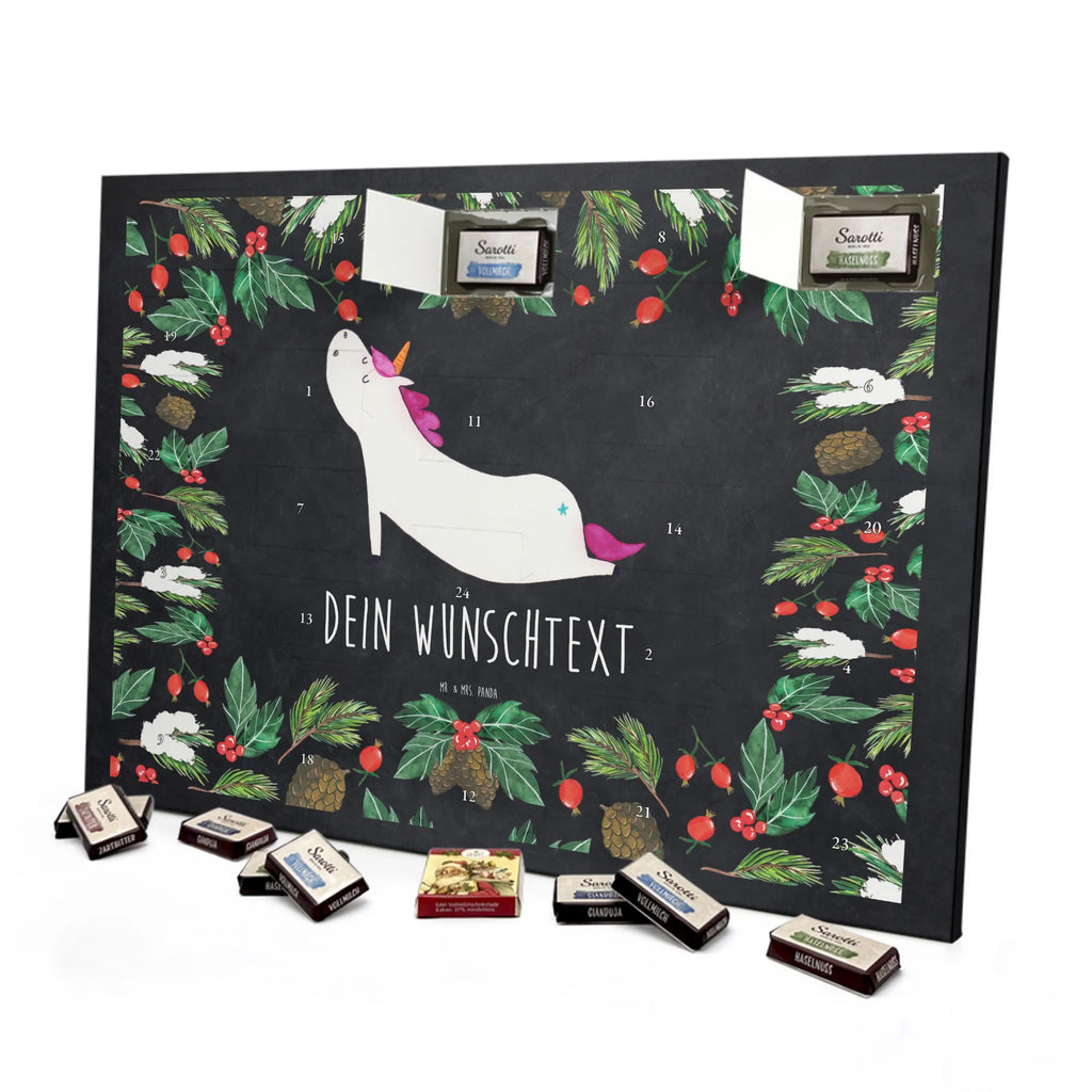 Adventskalender mit Namen Einhorn Yoga Personalisierter Adventskalender, Adventskalender mit Namen, Einhörner, Unicorn, Einhorn Deko, Einhorn, Sport, Entspannung, Süß, Yogamatte, Achtsamkeit, Joga, Witzig, Lustig, Namaste, Yoga