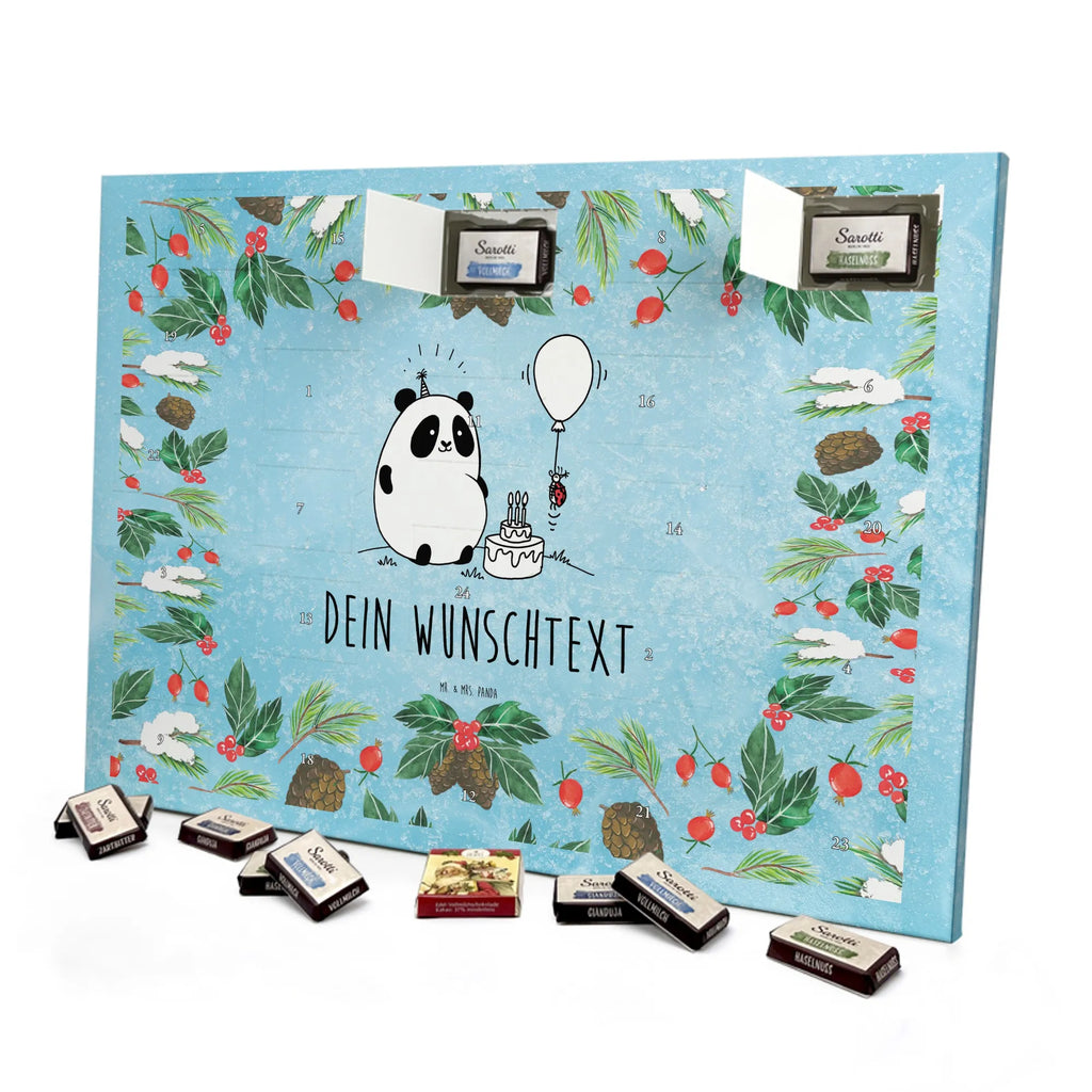 Adventskalender mit Namen Panda Geburtstag Personalisierter Adventskalender, Adventskalender mit Namen