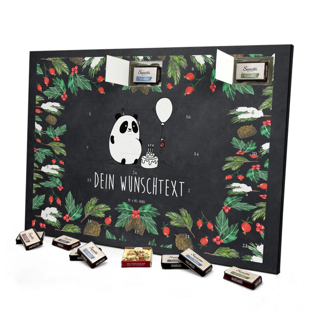  Panda Birthday Personalisierter Adventskalender, Adventskalender mit Namen