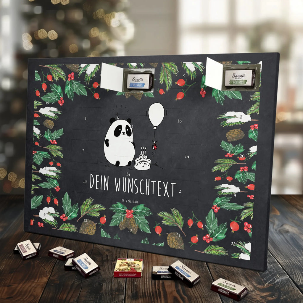 Adventskalender mit Namen Panda Geburtstag Personalisierter Adventskalender, Adventskalender mit Namen