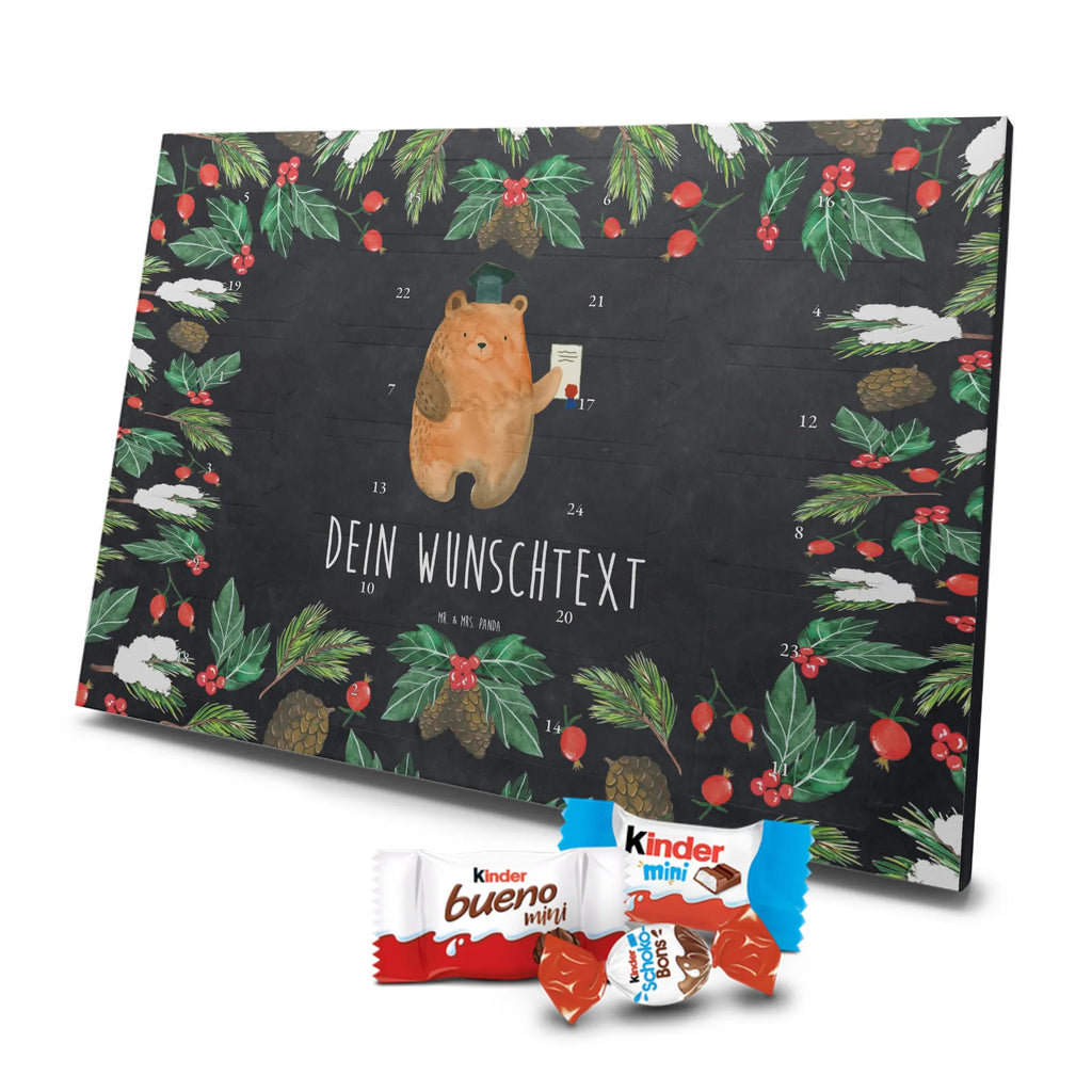 Adventskalender mit Namen Bär Prüfung Personalisierter Adventskalender, Adventskalender mit Namen, Teddy, Bär, Teddybär, Zeugnis, Abschluss, Prüfungen, Abitur, Abschlusszeugnis, Prüfung Bestanden