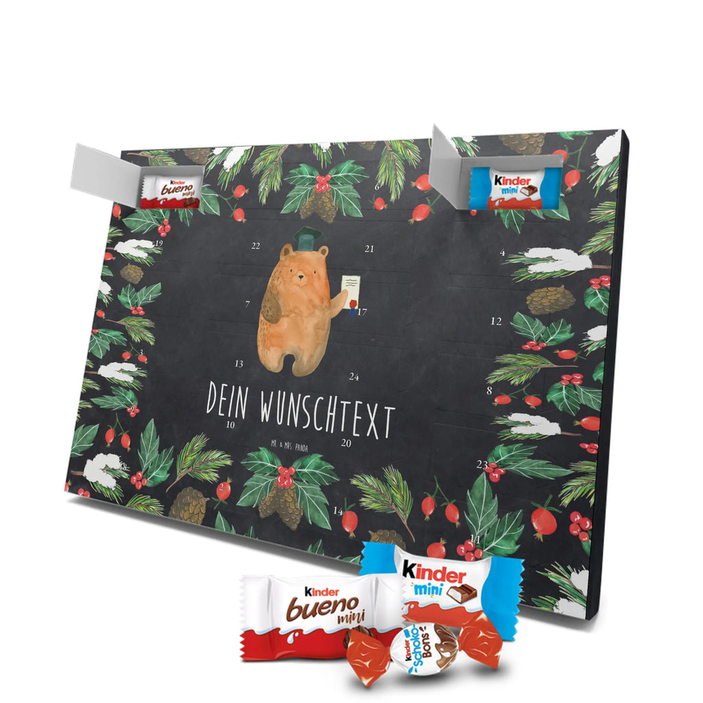 Adventskalender mit Namen Bär Prüfung Personalisierter Adventskalender, Adventskalender mit Namen, Teddy, Bär, Teddybär, Zeugnis, Abschluss, Prüfungen, Abitur, Abschlusszeugnis, Prüfung Bestanden