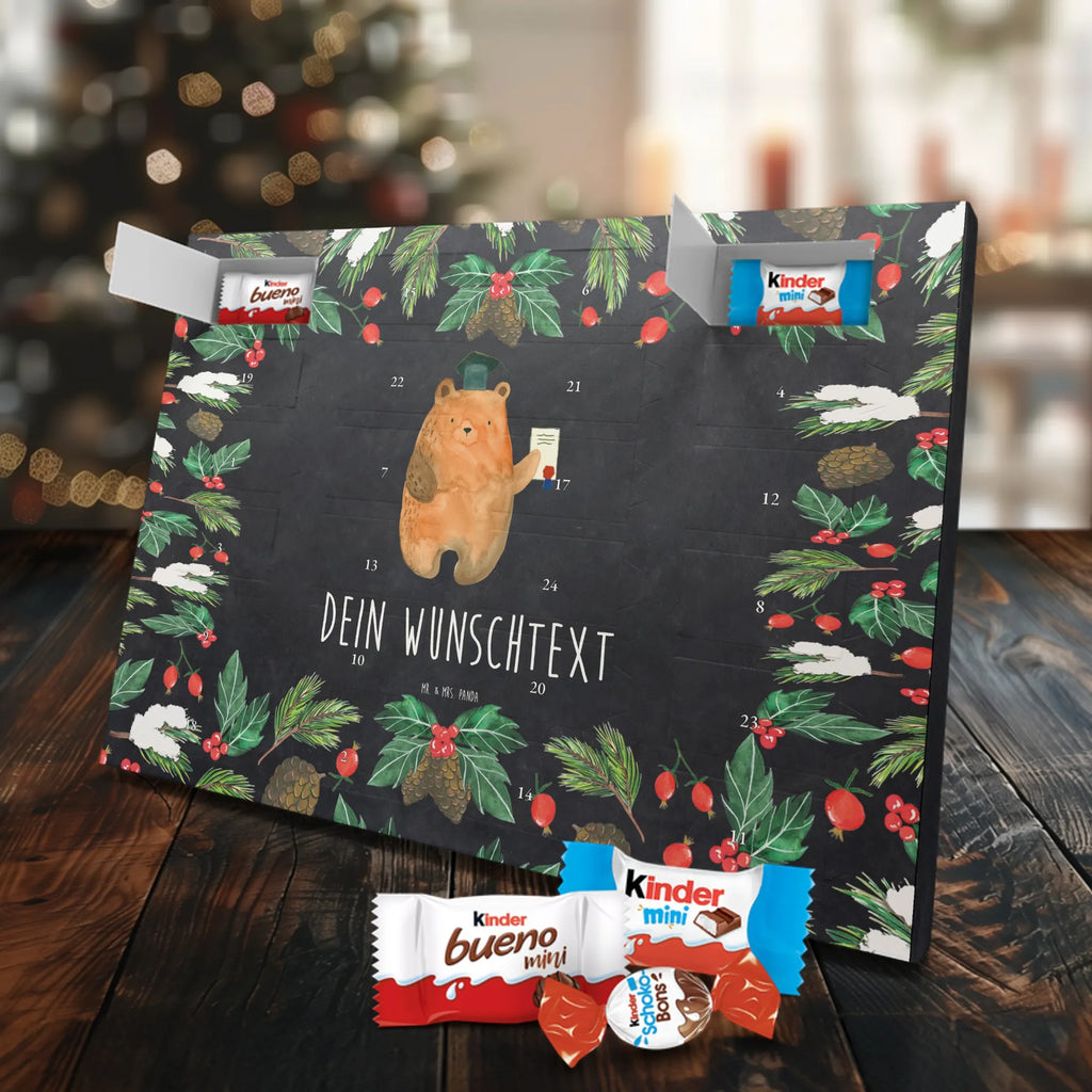Adventskalender mit Namen Bär Prüfung Personalisierter Adventskalender, Adventskalender mit Namen, Bär, Teddybär, Teddy, Abschluss, Prüfungen, Abschlusszeugnis, Zeugnis, Prüfung Bestanden, Abitur