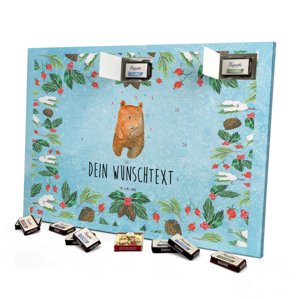 Adventskalender mit Namen Bär Party Personalisierter Adventskalender, Adventskalender mit Namen, Teddy, Bär, Teddybär, Geburtstagsgeschenk, Lustig, Feiern, Gute Laune, Party, Mitbringsel, Abfeiern, Geburtstag, Geschenk